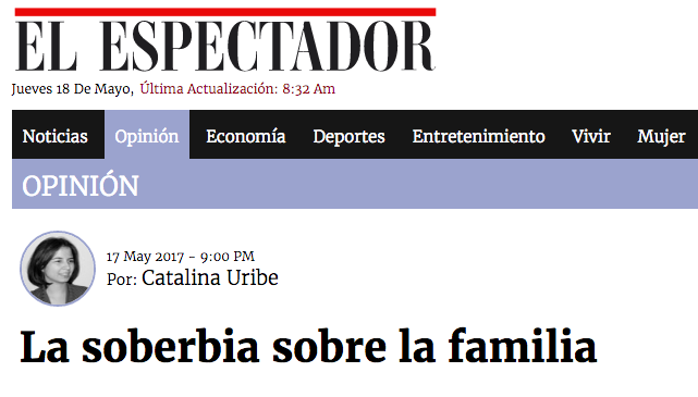 La soberbia sobre la familia