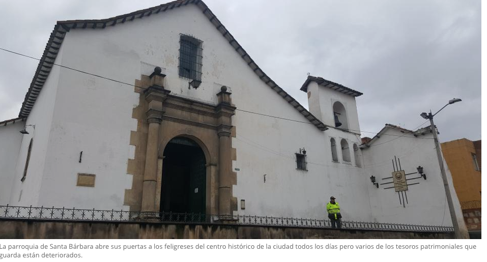 Esta capilla, tan antigua como Bogotá, pide una restauración urgente