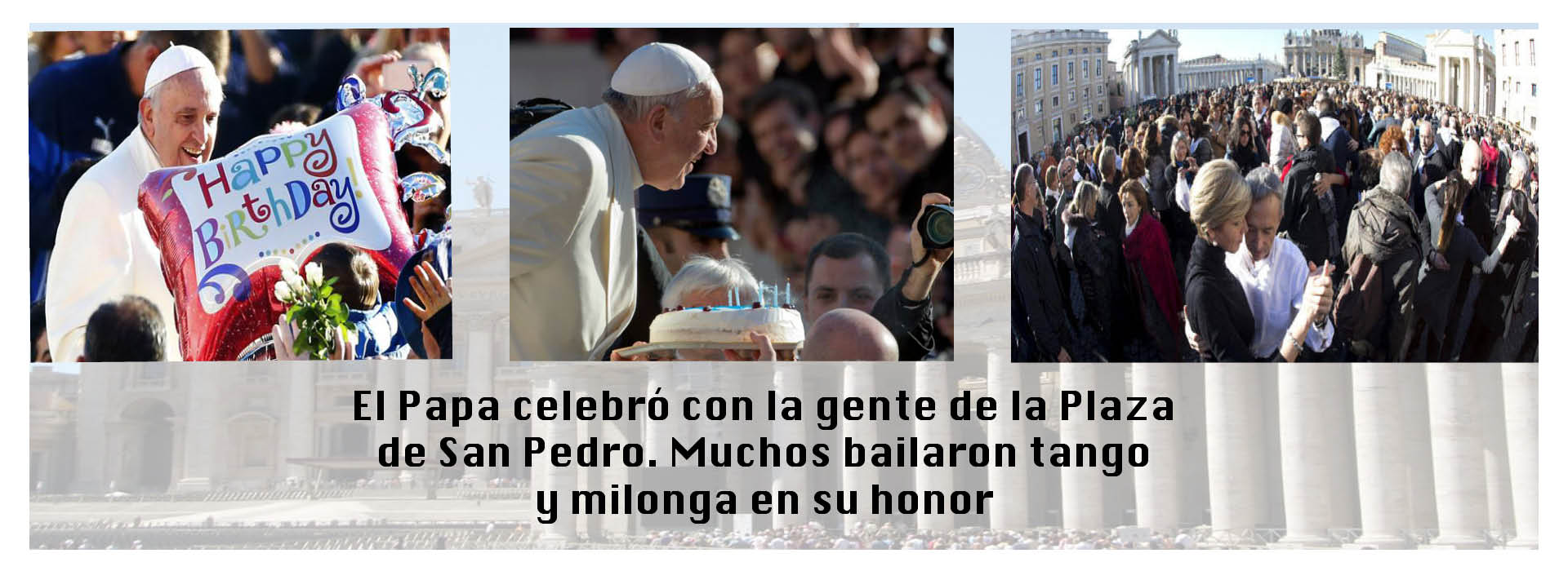 El Papa celebró su 78 cumpleaños con la gente de la Plaza de San Pedro