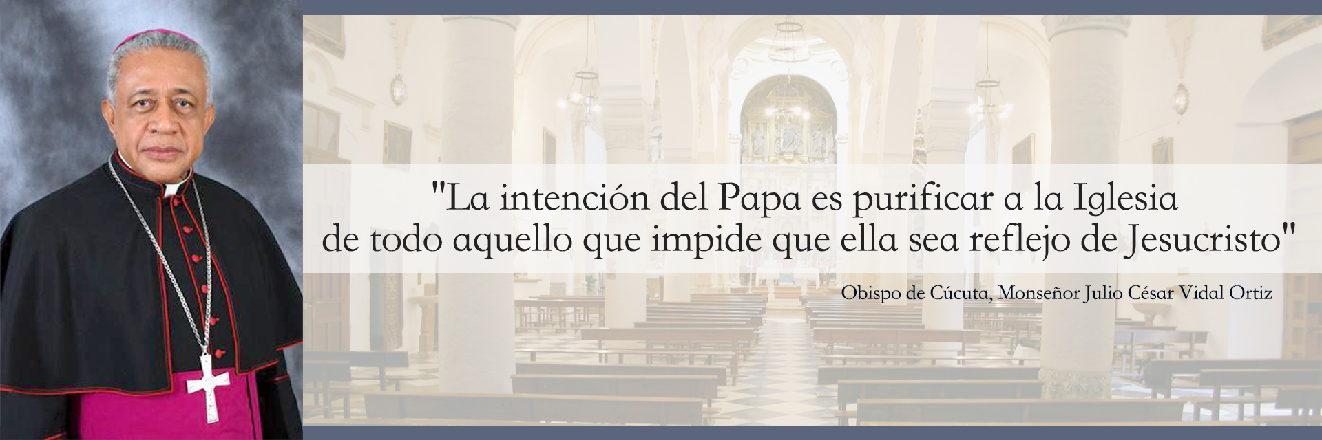 "La intención del Papa es purificar a la Iglesia de todo aquello que impide que ella sea reflejo de Jesucristo"