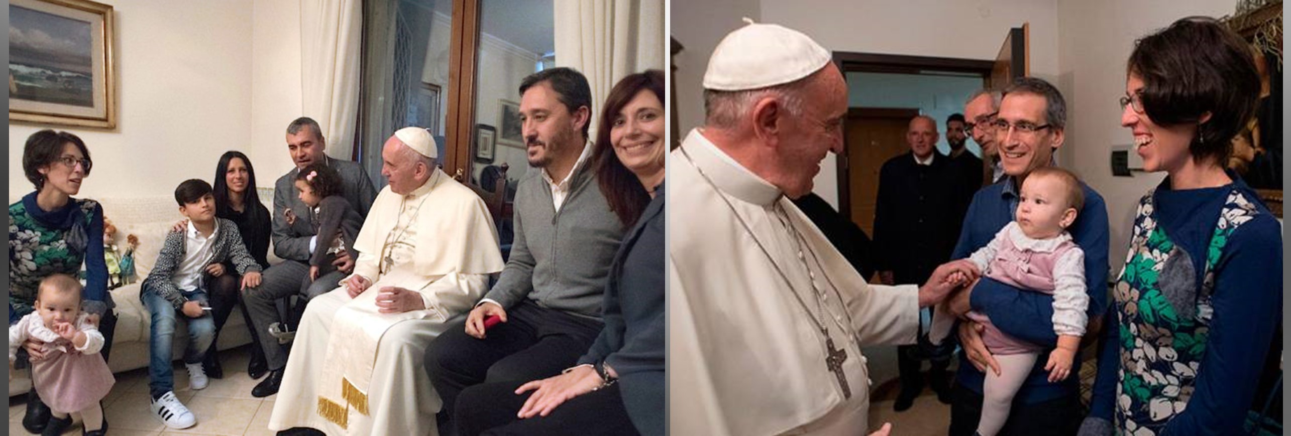 Francisco visita a familias de sacerdotes que dejaron su ministerio
