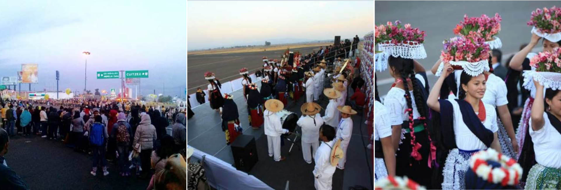 Morelia recibe al Papa con música y tradición