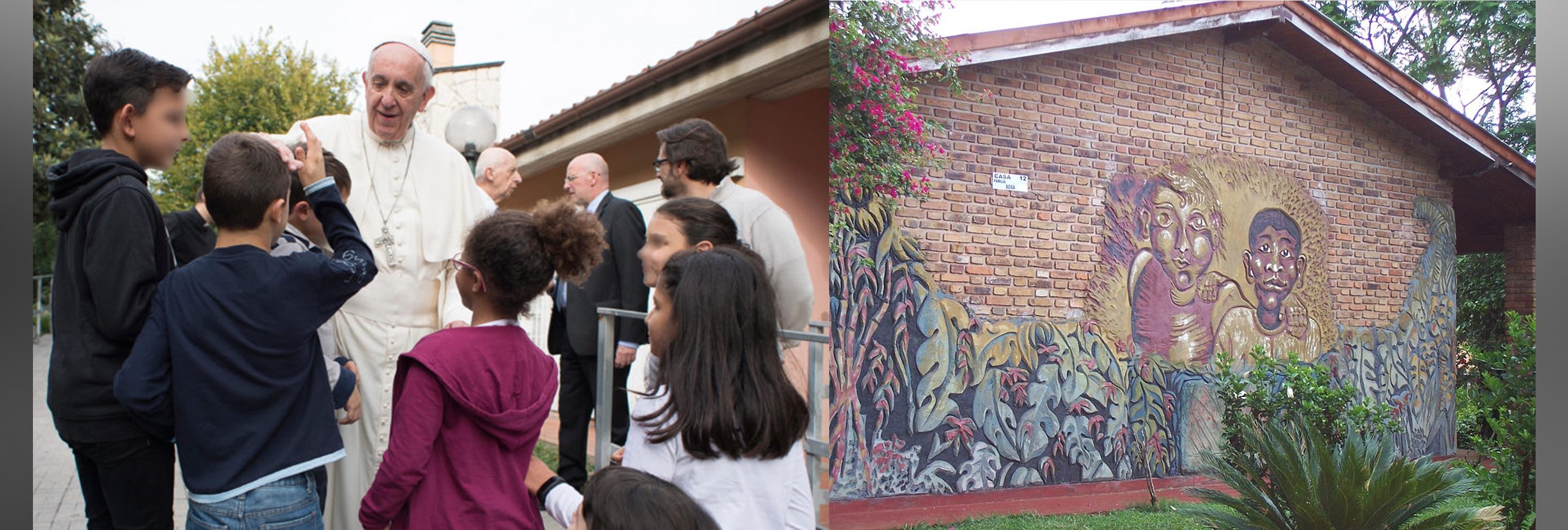 En el viernes de Misericordia, el Papa visita una Aldea Infantil