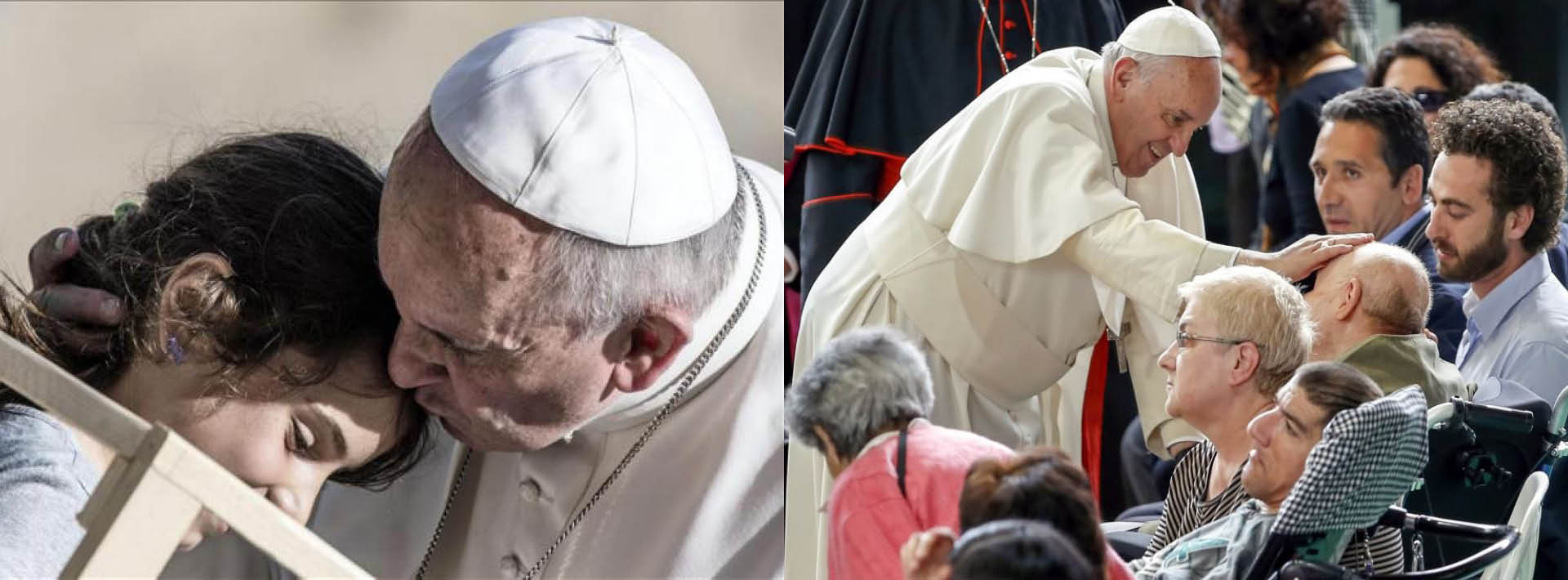 En la visita a los ancianos y enfermos el Papa bromea con ellos: “Estoy anciano y un poco enfermo… ¡pero no mucho!