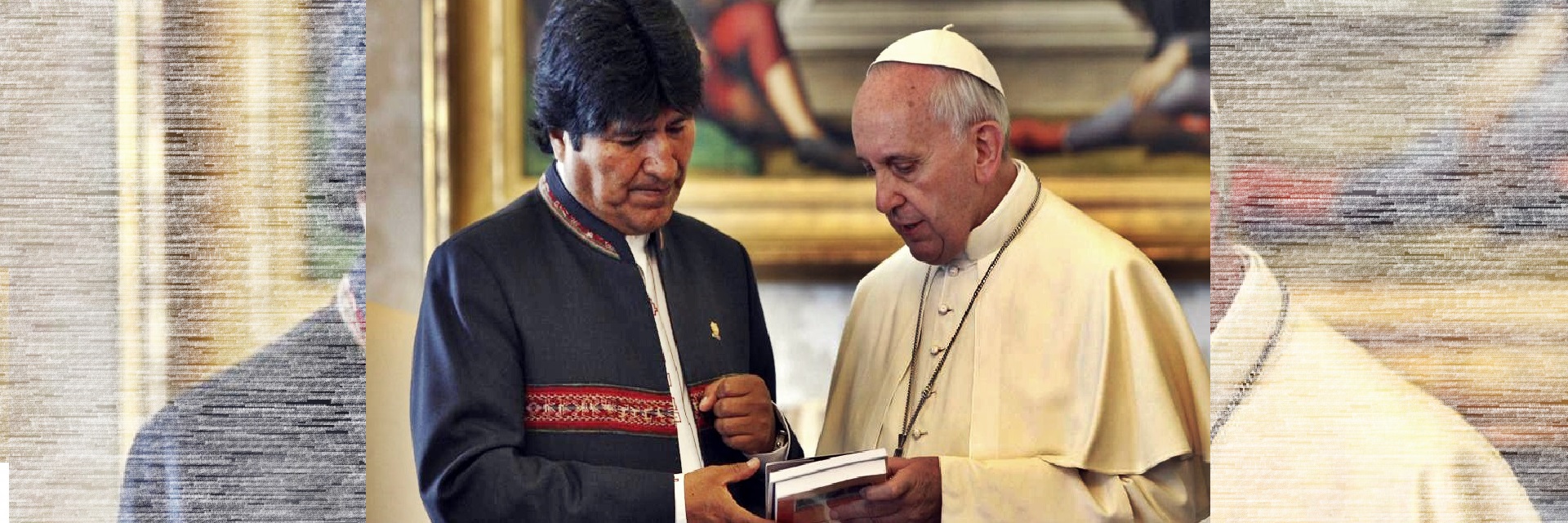 Intercambio de regalos en el palacio de la paz
