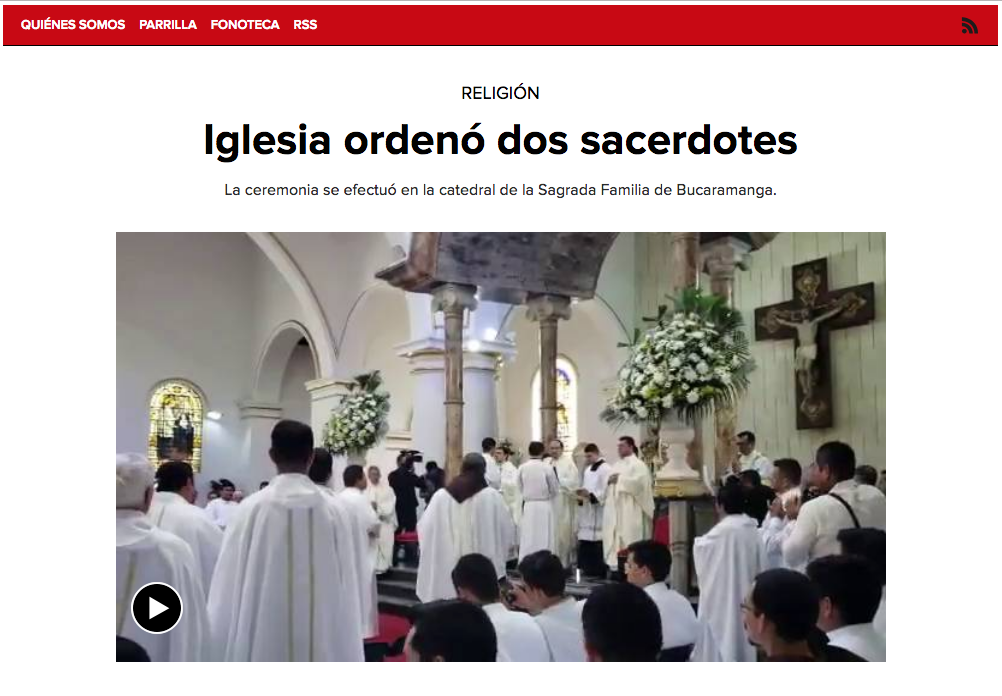 Iglesia ordenó dos sacerdotes