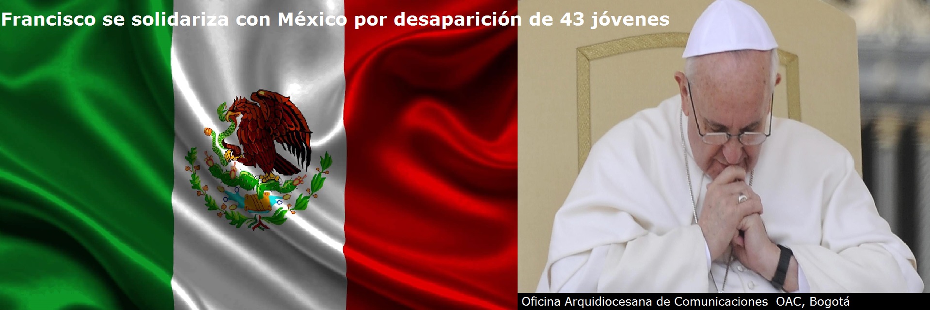 Francisco se solidariza con México por desaparición de 43 jóvenes