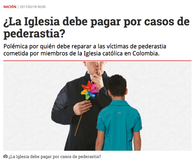 ¿La Iglesia debe pagar por casos de pederastia?