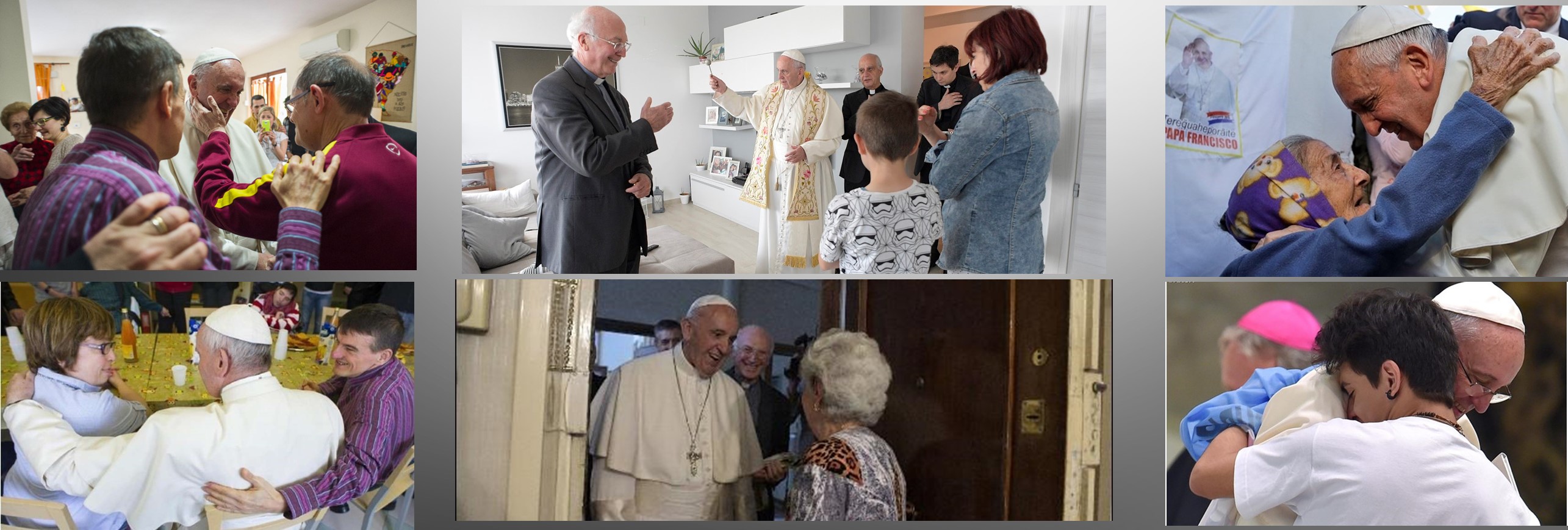 Francisco, de visita por las casas de Ostia