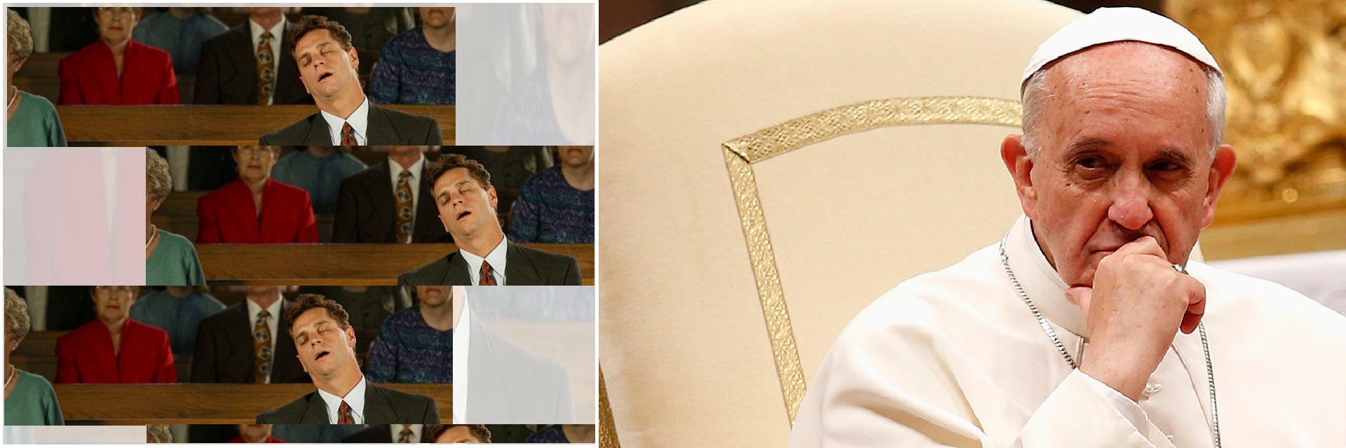 Cristianos de nombre, cristianos de salón, cristianos de recepción, pero su vida interior no es cristiana, es mundana