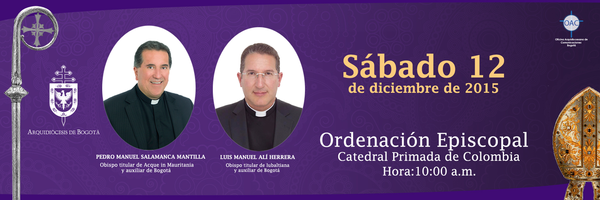 ¡Demos gracias a Dios! La arquidiócesis de Bogotá tiene dos nuevos obispos