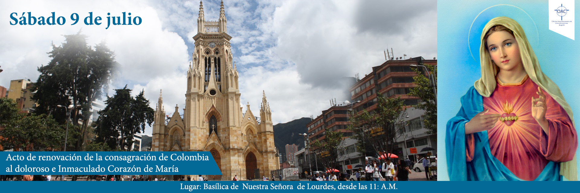 Acto de renovación de la consagración de Colombia al doloroso e Inmaculado Corazón de María