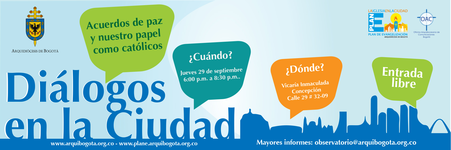 Diálogos en la ciudad - Acuerdos de paz y nuestro papel como católicos