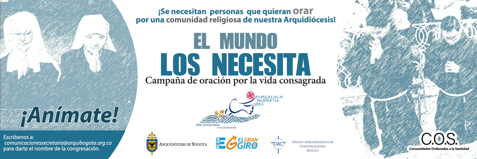 Campaña de oración por la vida consagrada: “El mundo los necesita”