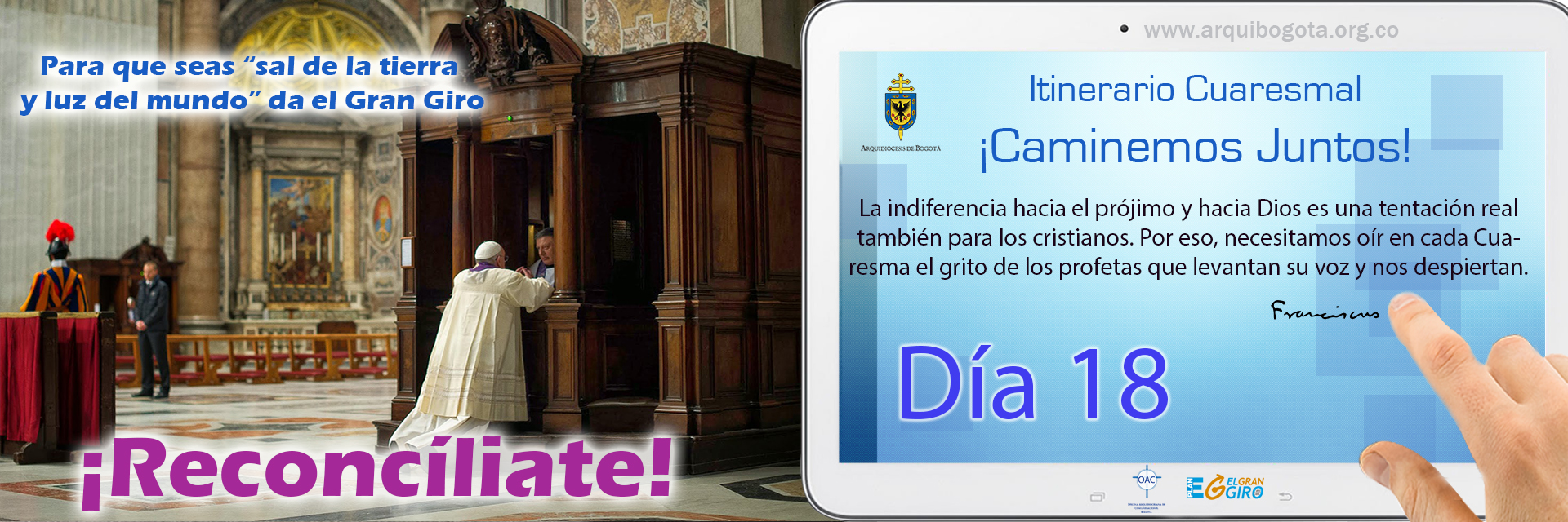 ¡Reconcíliate!Itinerario Cuaresmal - ¡Caminemos Juntos! Día 18