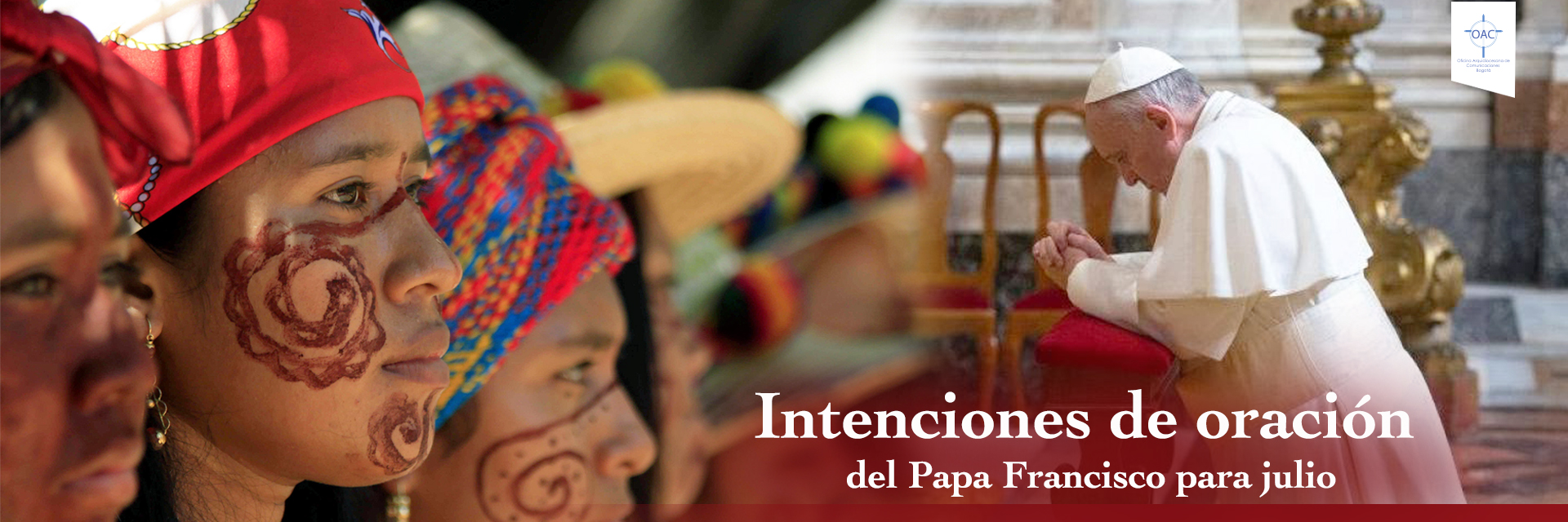 Intenciones de oración del papa Francisco – Julio de 2016