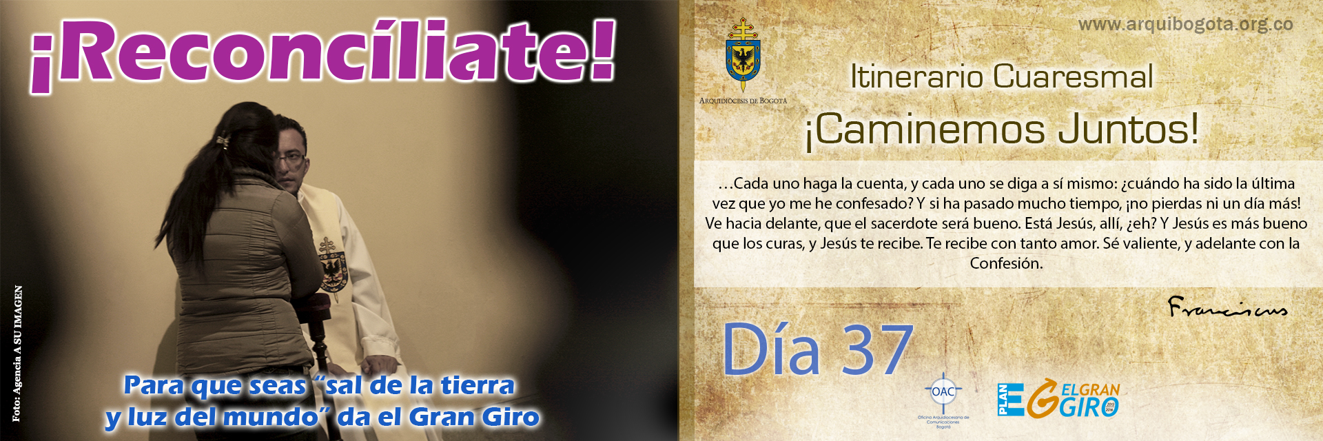 ¡Reconcíliate!Itinerario Cuaresmal - ¡Caminemos Juntos! Día 37