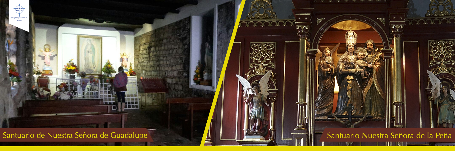 Renovados los santuarios de la Peña y Guadalupe de Bogotá