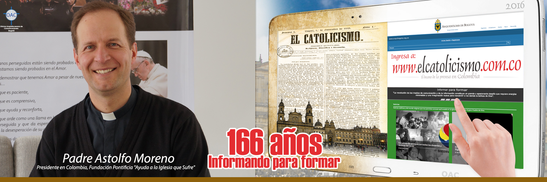 Invitación a ver nuestras páginas webwww.arquibogota.org.co - www.elcatolicismo.com.co