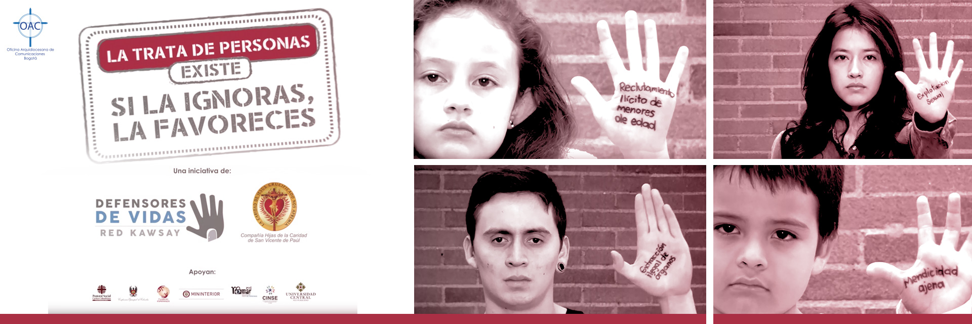 Campaña virtual contra la Trata de Personas