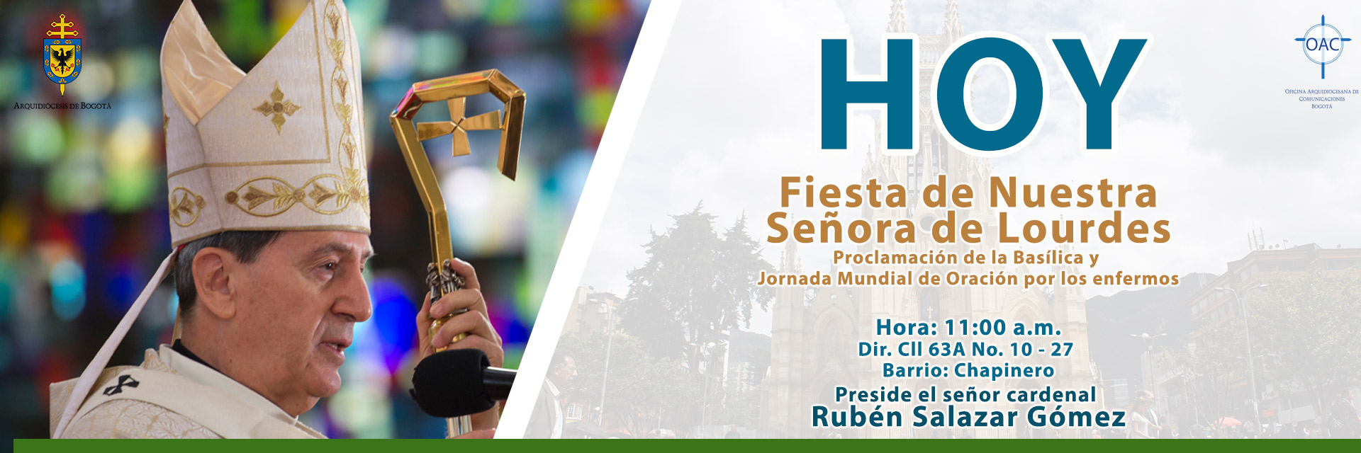 Ceremonia de consagración del templo de Nuestra Señora de Lourdes como Basílica Menor