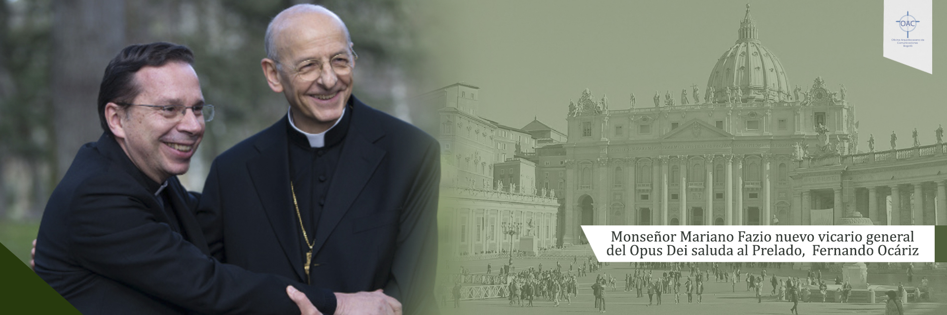 Monseñor Mariano Fazio nuevo vicario general del Opus Dei