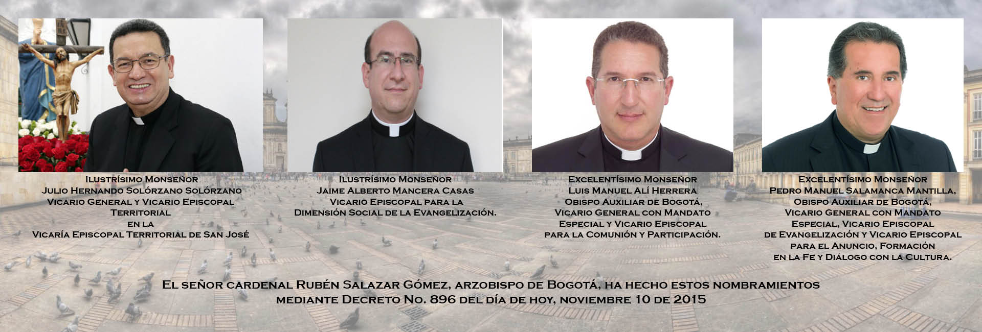 Nombramientos para la Arquidiócesis de Bogotá