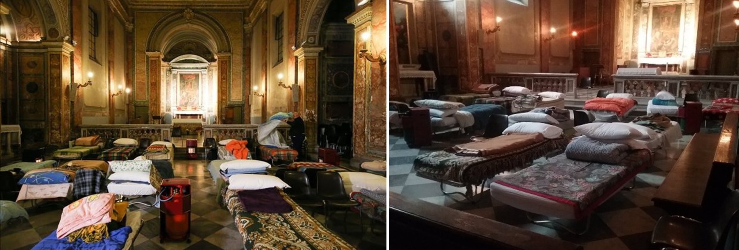 El Vaticano da albergue a los sin techo en una iglesia romana