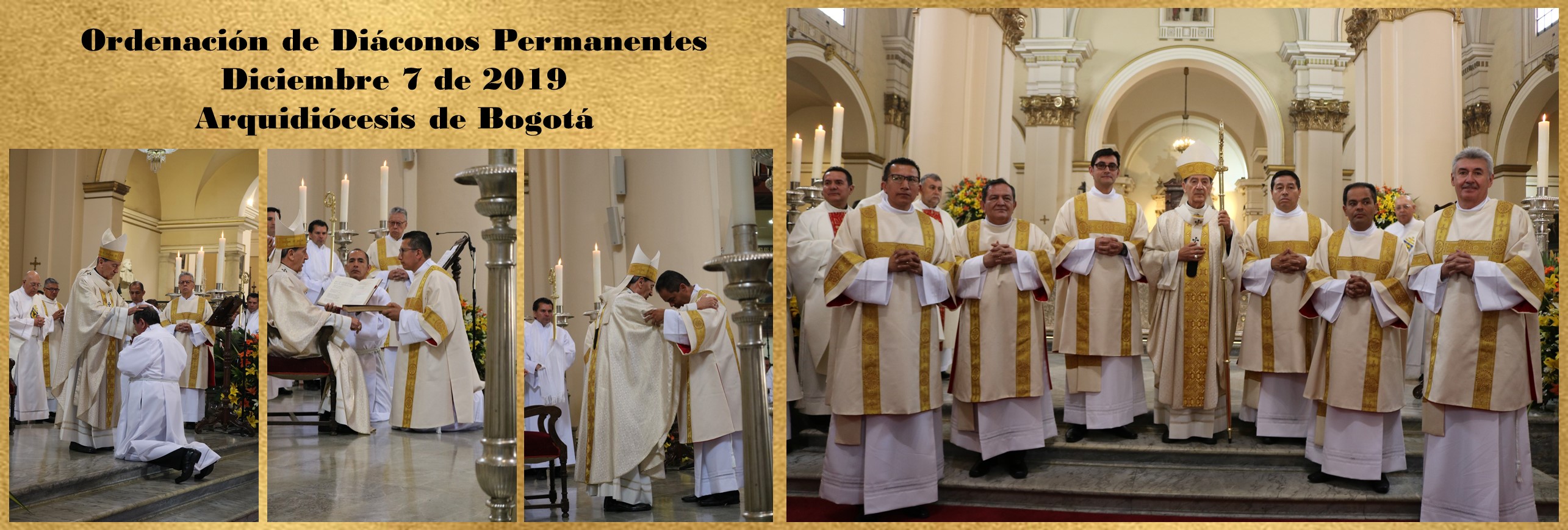 Ordenación de seis Diáconos Permanentes para la arquidiócesis de Bogotá