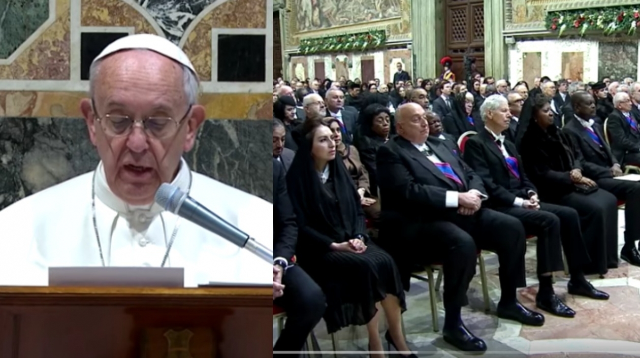 Discurso del Papa al Cuerpo Diplomático en el Vaticano