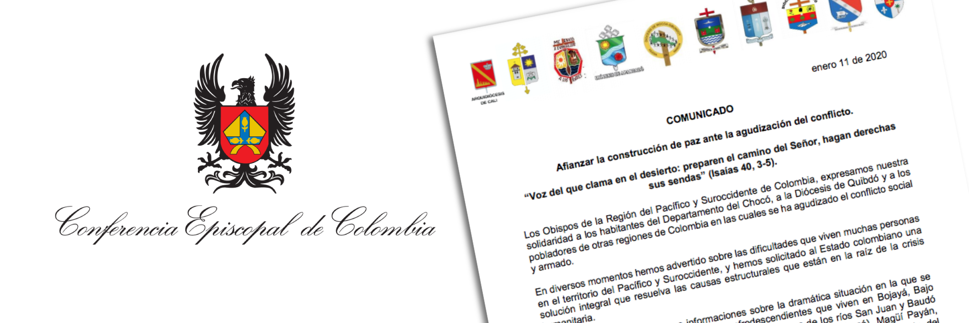 Obispos del pacífico y suroccidente alertan agudización del conflicto armado