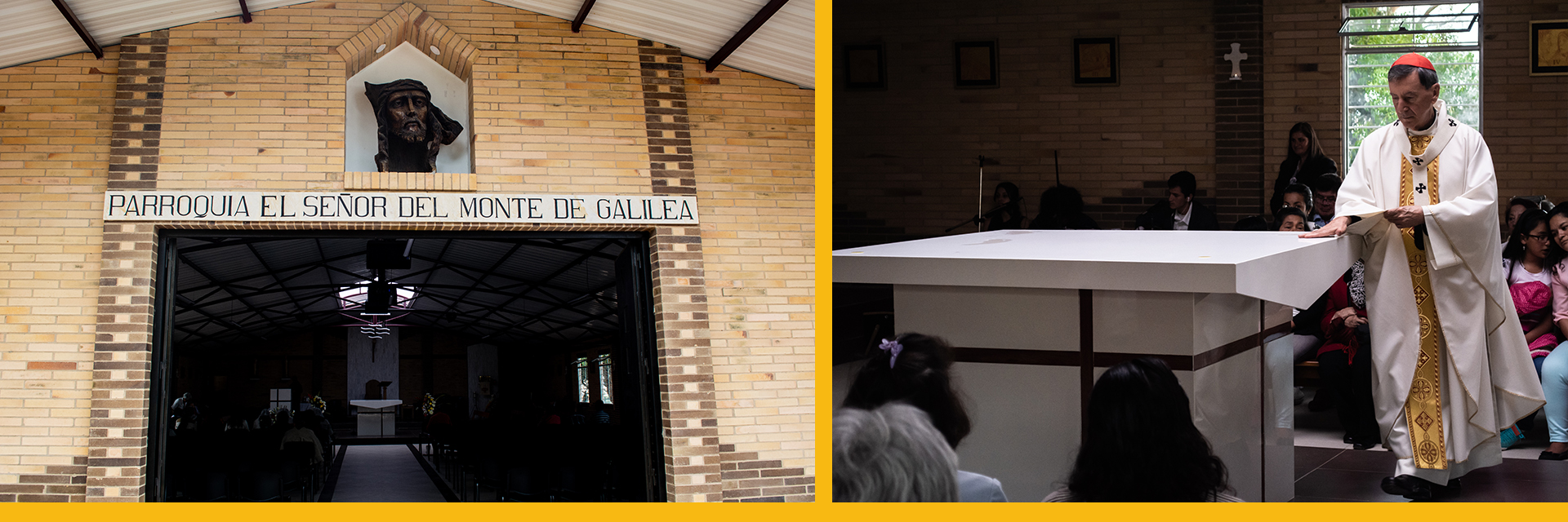 El Señor del Monte de Galilea consagró su templo y altar