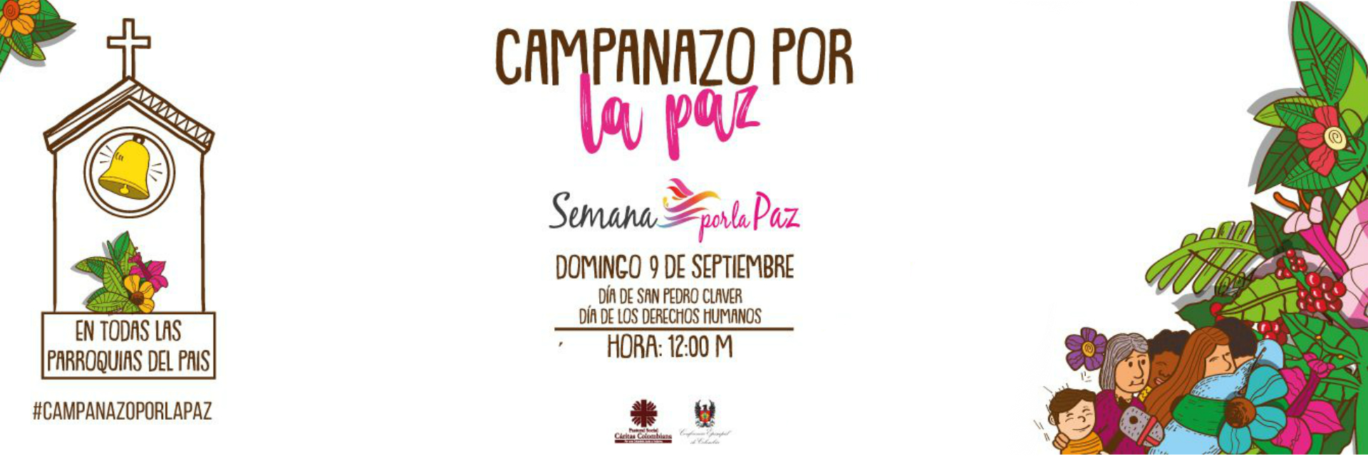 Iglesia invita a 'campanazo' por la paz