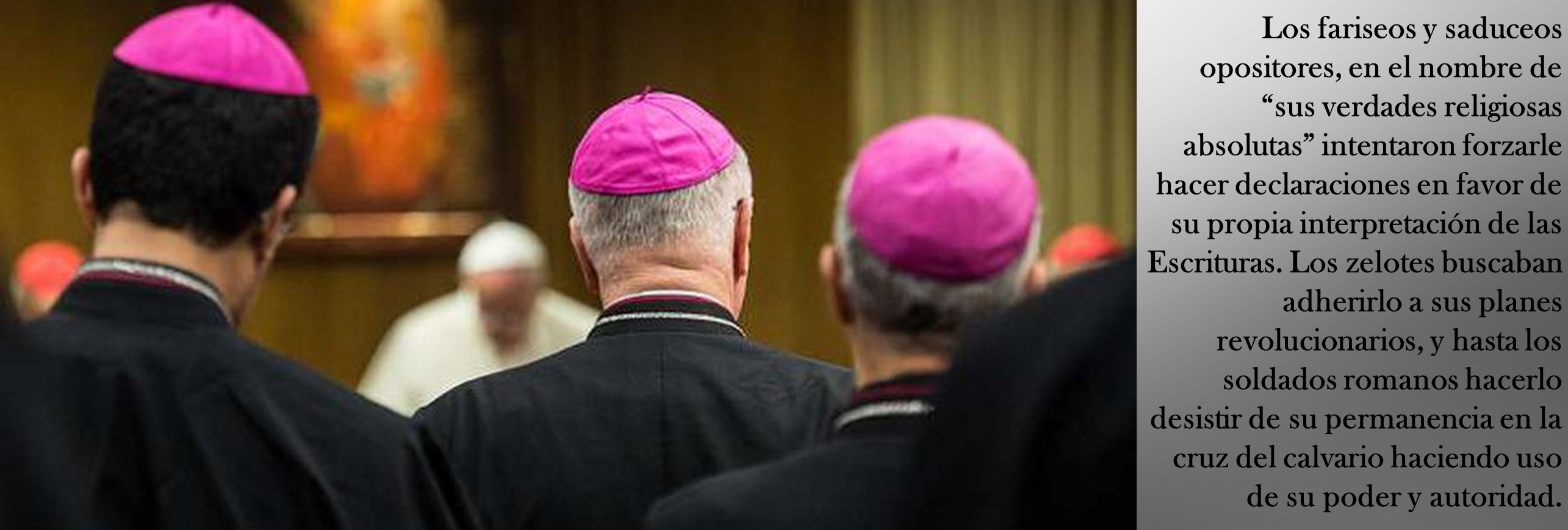 El Vaticano se pronuncia en contra de quienes quieren imponer temas al Papa