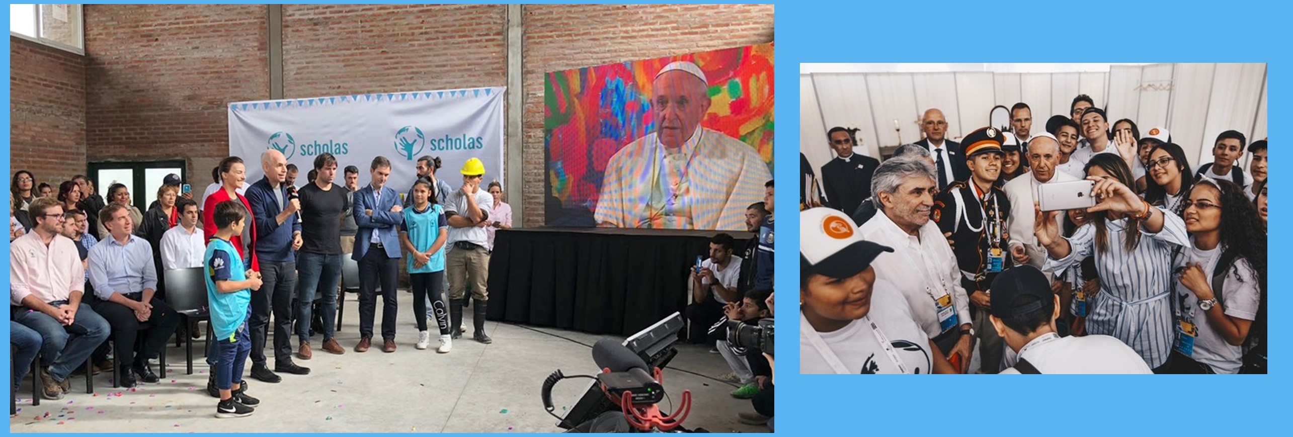 Vía videoconferencia, el Papa inaugura sede de Scholas Occurrentes