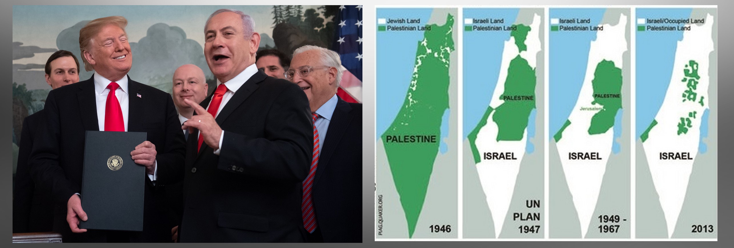 Trump propone un estado palestino sin Jerusalén