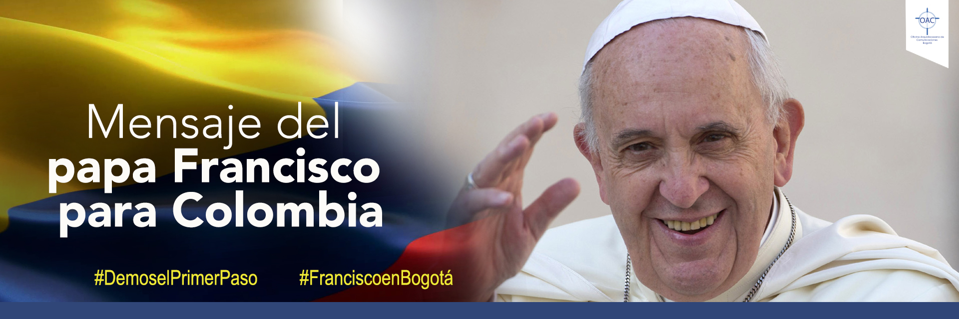 Mensaje del papa Francisco a Colombia antes de llegar al país