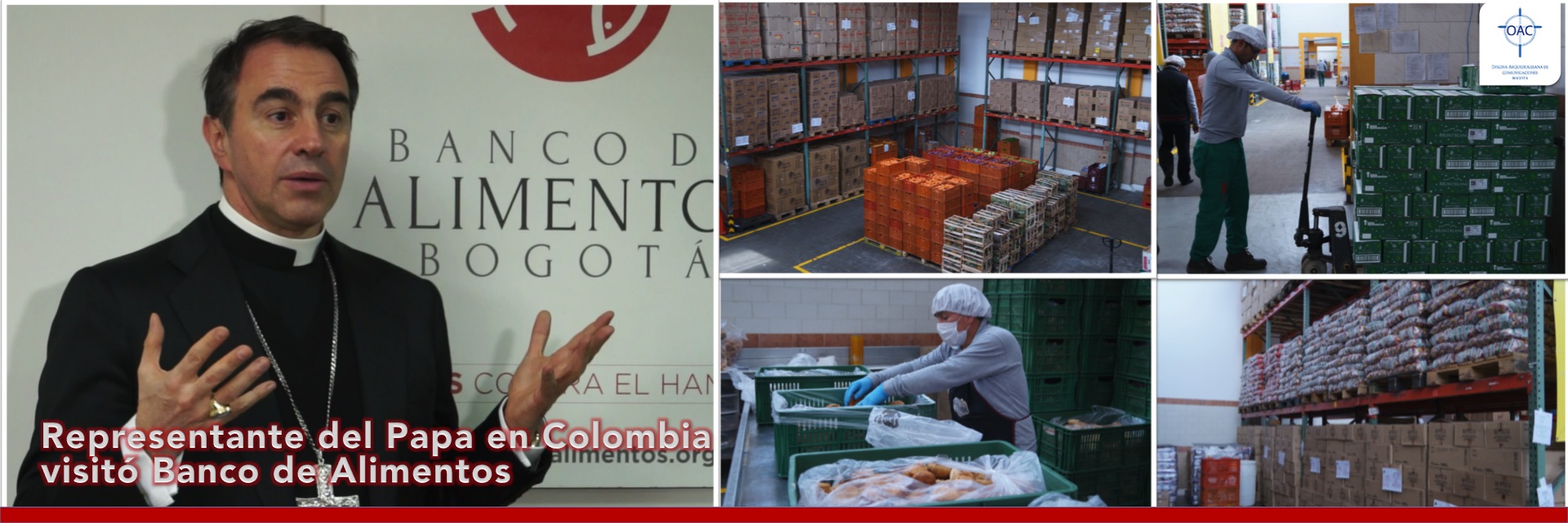 Representante del Papa en Colombia exalta labor del Banco de Alimentos