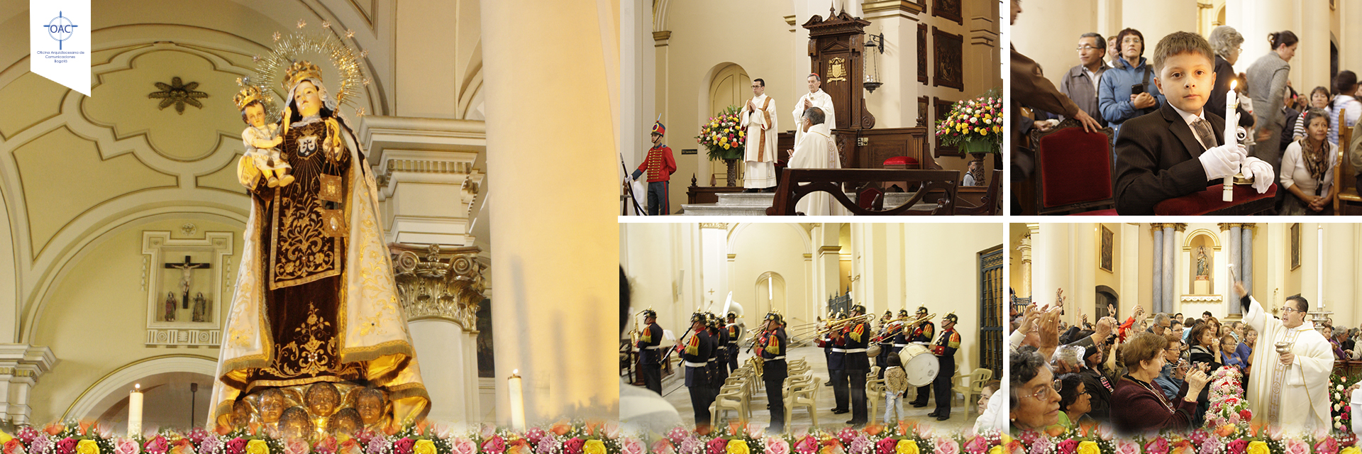 Hermosa y majestuosa reinó la Virgen del Carmen, en la Catedral Primada de Colombia