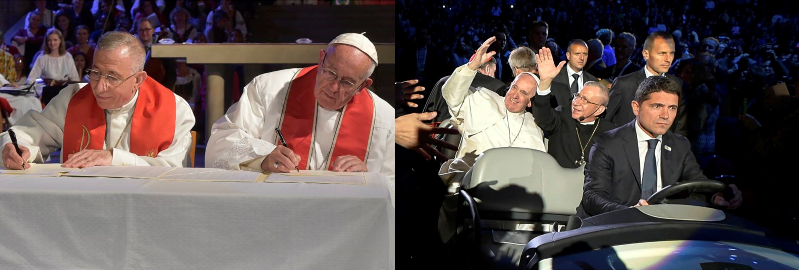 Francisco en Suecia, por la unidad