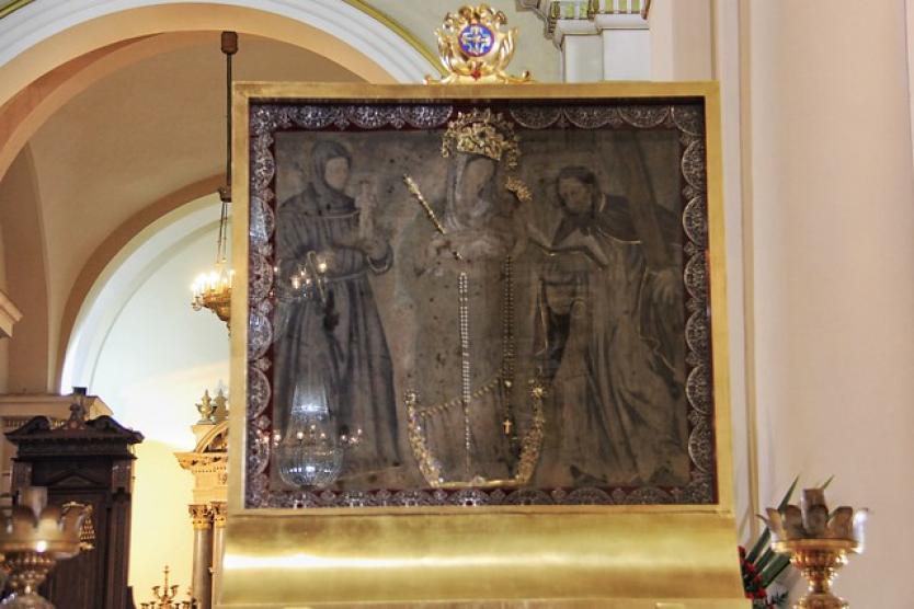 LA sagrada imagen en la Catedral 